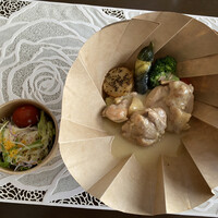 Chez T’S - サフランライスに乗っけて完成なり*\(^o^)/*