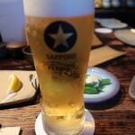 鶏けん - 生ビール：560円