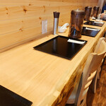 麺屋 貝原 - カウンター確か8席くらい