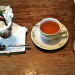 窯右衛門 - ミニパフェバニラ、アールグレイ。