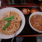 大龍飯店 - 豚バラにんにく丼セット（税込\950）