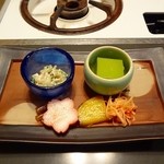 京富庵 - 八寸は、季節によって変わります。