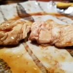 鳥茂 - 上シロ　　豚の直腸で最も美味しい所だけを使って秘伝のタレで焼きあげる❗