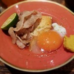 鳥茂 - 黒豚のすき焼き