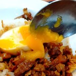 中華料理 麒麟 - 玉子を崩して…