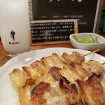 焼鳥風 - 豚バラアップ、とにかく分厚い、大きい！これで190円