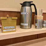 そばの神田 東一屋 - コンディメンツ。