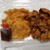 食彩たまな - ザンギ2種盛り(420円)です。