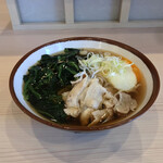 そばの神田 東一屋 - アサソバビンボー！　
      朝そば＋肉！　