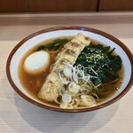 そばの神田 東一屋 - アサソバビンボー！　
      朝そば＋ちくわ天！　