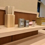 そばの神田 東一屋 - コンディメンツ。