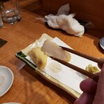 みさき - 帆立の天婦羅の断面