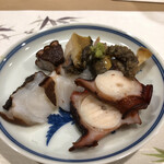 うを徳 - 煮蛸＆塩茹蛸＆宮古産戸床節