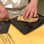 うを徳 - サクラマスの炭火焼