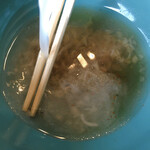 まん作 - そば湯で箸を濯いで...♪*ﾟ