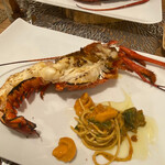 シクラメンテ - 三重県産伊勢海老と北海道産馬糞雲丹のタリオリーニパスタ