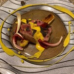 シクラメンテ - 宮崎牛のヒレ肉　フランス産ホワイトアスパラと黒トリュフ