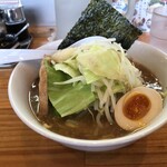 北海道らーめん小林屋 - ニンニク醤油ラーメン野菜大盛り