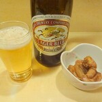 かもめ - 中瓶ビールとお通し