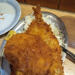 立ち呑み 晩杯屋 - 安定のアジコロ(アジフライ＆コロッケ)♪