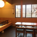 にしんそば 松葉 - テーブル席