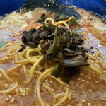 橙ヤ - みそラーメン揚げネギトッピング
