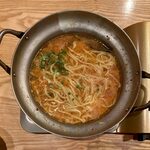 ばんぺい柚 - 仕上げの麺（チャンポン麺） ¥250