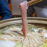 磯料理 一吉 - 金目鯛しゃぶしゃぶ