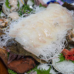 磯料理 一吉 - 活平目刺身