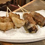 ファンキー原田3 - 茄子の肉巻き 生姜＆玉ねぎの肉巻き