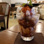 リトルフォートコーヒー - ラムレーズンアフォガート(580円)です。