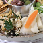 フィオッキ - 大麦とイロイロな貝のサラダ、ソットアチェート