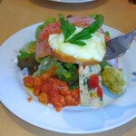 ピッツェリア ラッポルティ - 前菜サラダ、アップ