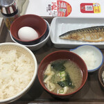 Sukiya - レンチンさば朝食：￥３９０