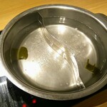 旬菜しゃぶ重 - 昆布だし