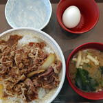 すき家　 - 牛丼大盛(税込480円)+たまごセット(税込130円)