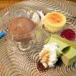 ラ プランシュ - デザートのケーキのアップ