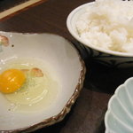 おんどる - すきしゃぶの卵。ご飯も頼みました❤