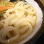 郷そば - もっちりした冷凍麺＠天ぷらうどん（360円）