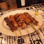 東京まんぷく  - 焼き鳥盛り合わせ、まあまあかな