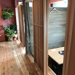 李庵 - 部屋には入れないので 
入り口からパシャ