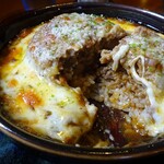 cafe SAVOIA s-21 - 焼カレーハンバーグ断面