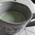 柿安口福堂 - 残った抹茶で抹茶オーレ