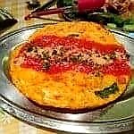 Italian style flat omelet