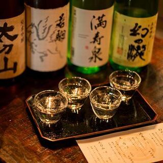 富山の地酒を幅広くお楽しみいただけます