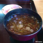 春乃家 - 布海苔の味噌汁