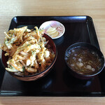 春乃家 - かき揚げ天丼