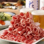 ● Specially selected lamb shabu set [with lamb meat and assorted vegetables]