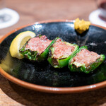 鳥茂 - ピーマン肉詰め　塩