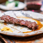 鳥茂 - 黒豚バラ 山椒ダレ